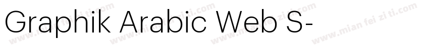 Graphik Arabic Web S字体转换